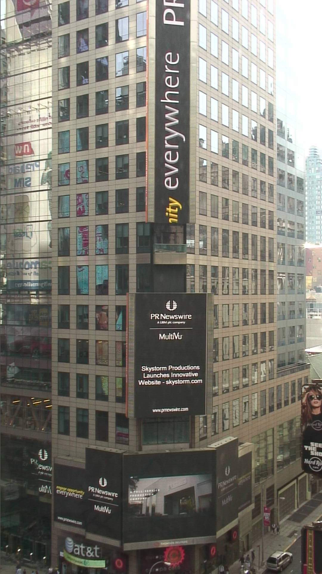 Our Press Release Hits Times Square, NY!