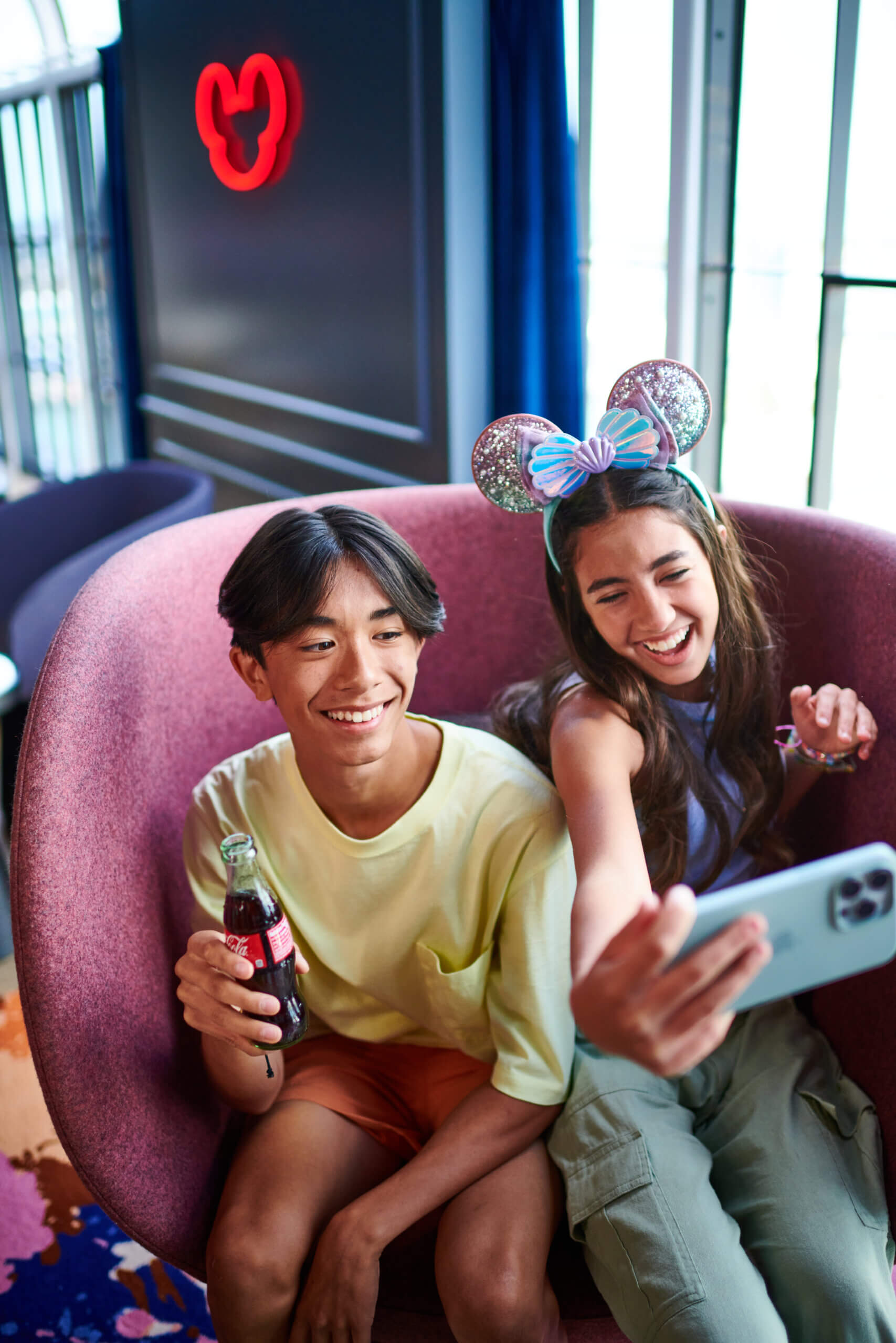 Commercial photography portfolio 77 Disney Cruise Line Coke Selfie