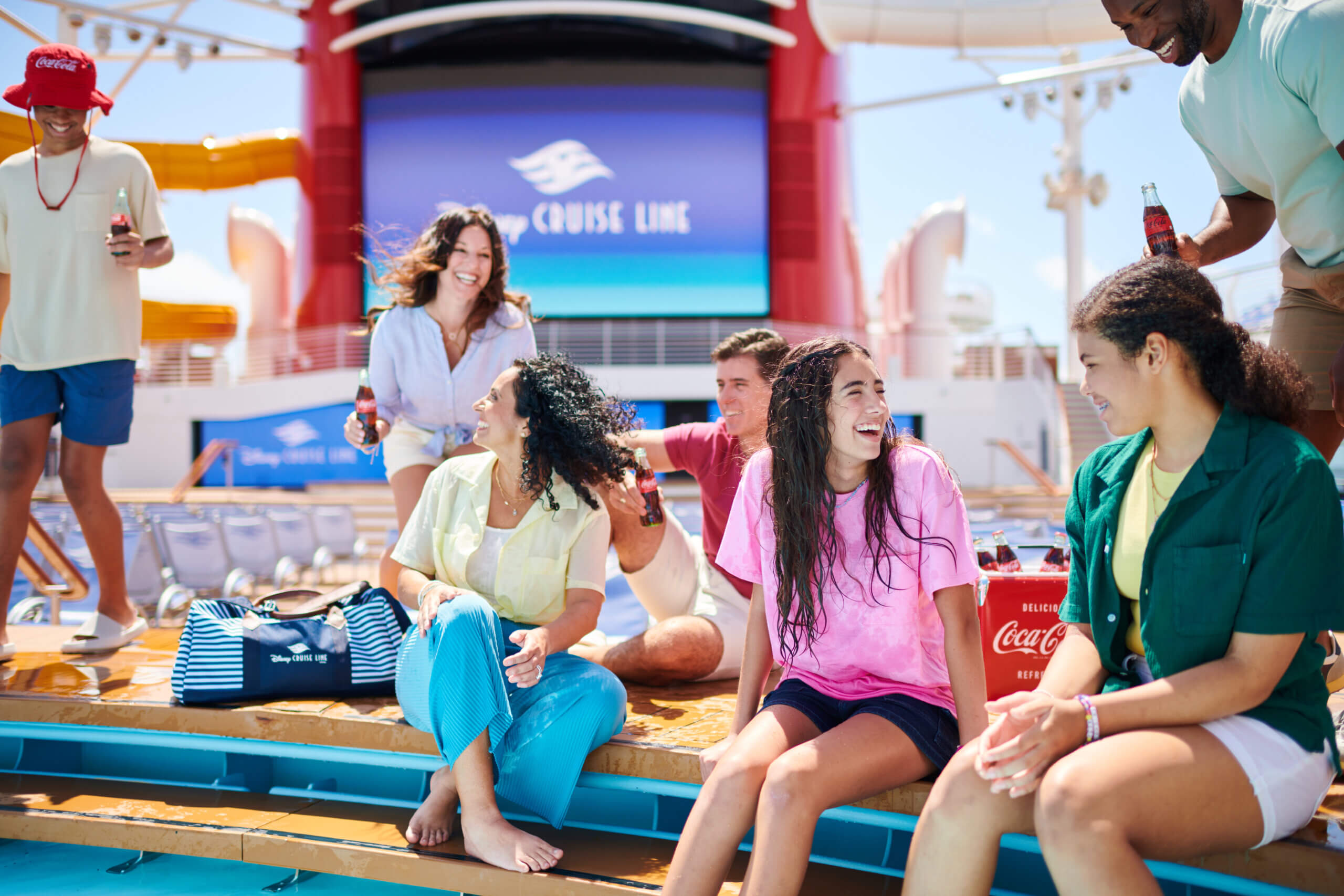 Commercial photography portfolio 71 Disney Cruise Line Coke Family Poolside