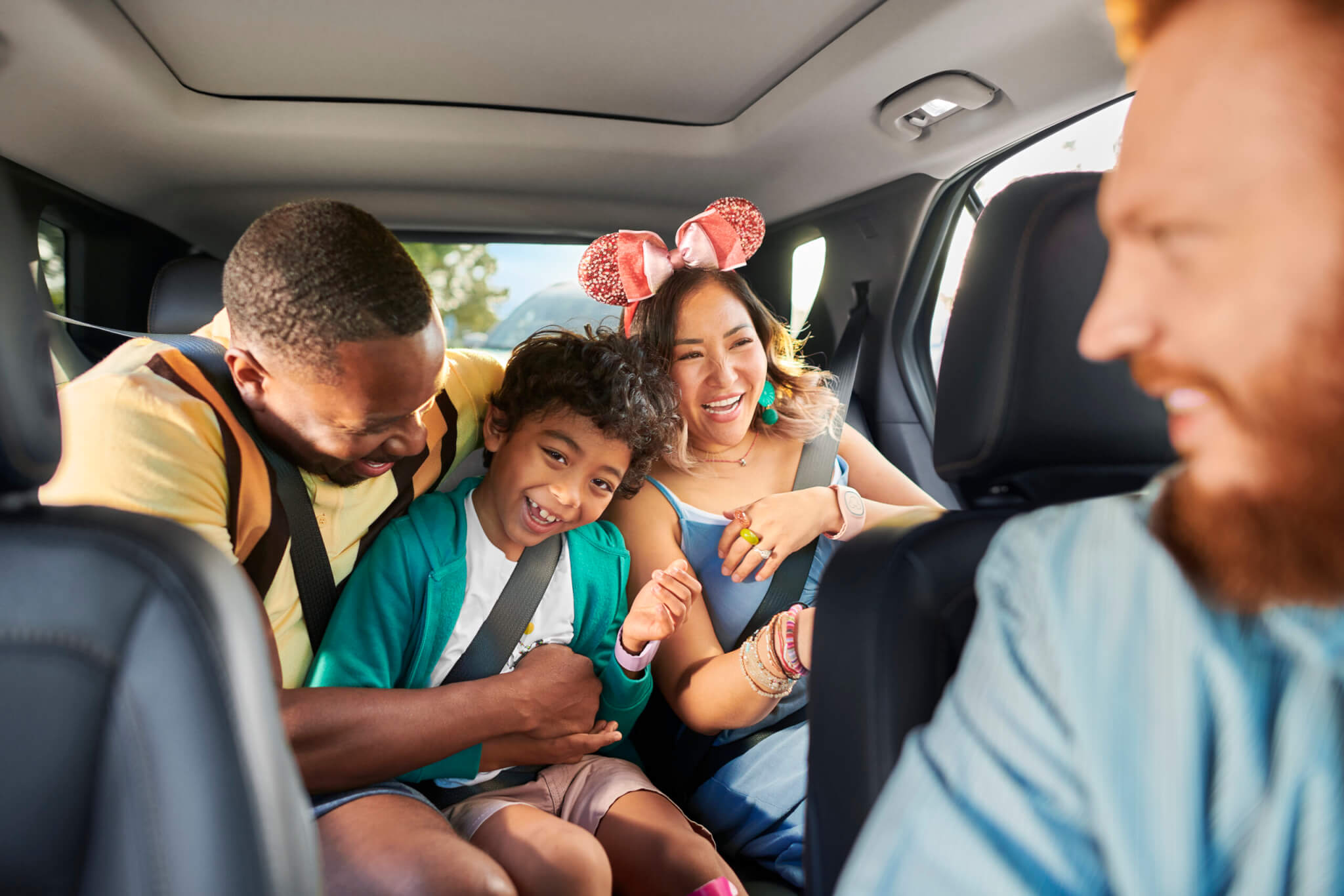 Commercial photography portfolio 7 DIsney Lyft Backseat Hug